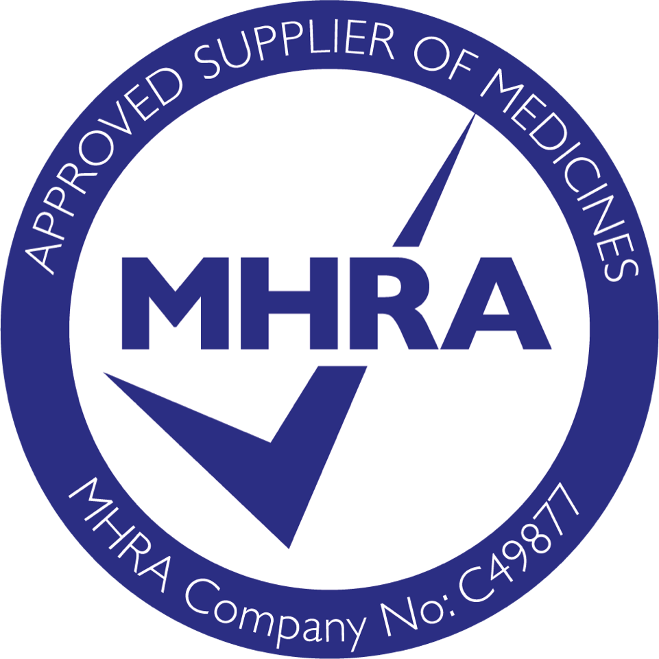 Approved Supplier of Medicines: MHRA Company No: CC49877